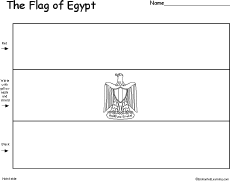 Egypt's Flag - EnchantedLearning.com