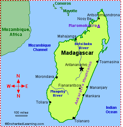 Physical  Africa on Climate   Madagascar Generally Has A Tropical Climate