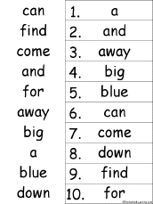 alphabetical order