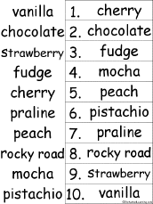 alphabetical order