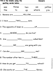 Spelling Words