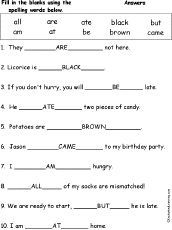 Spelling Words