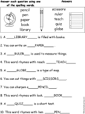 Spelling Words