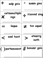 mathematical symbols dictionary