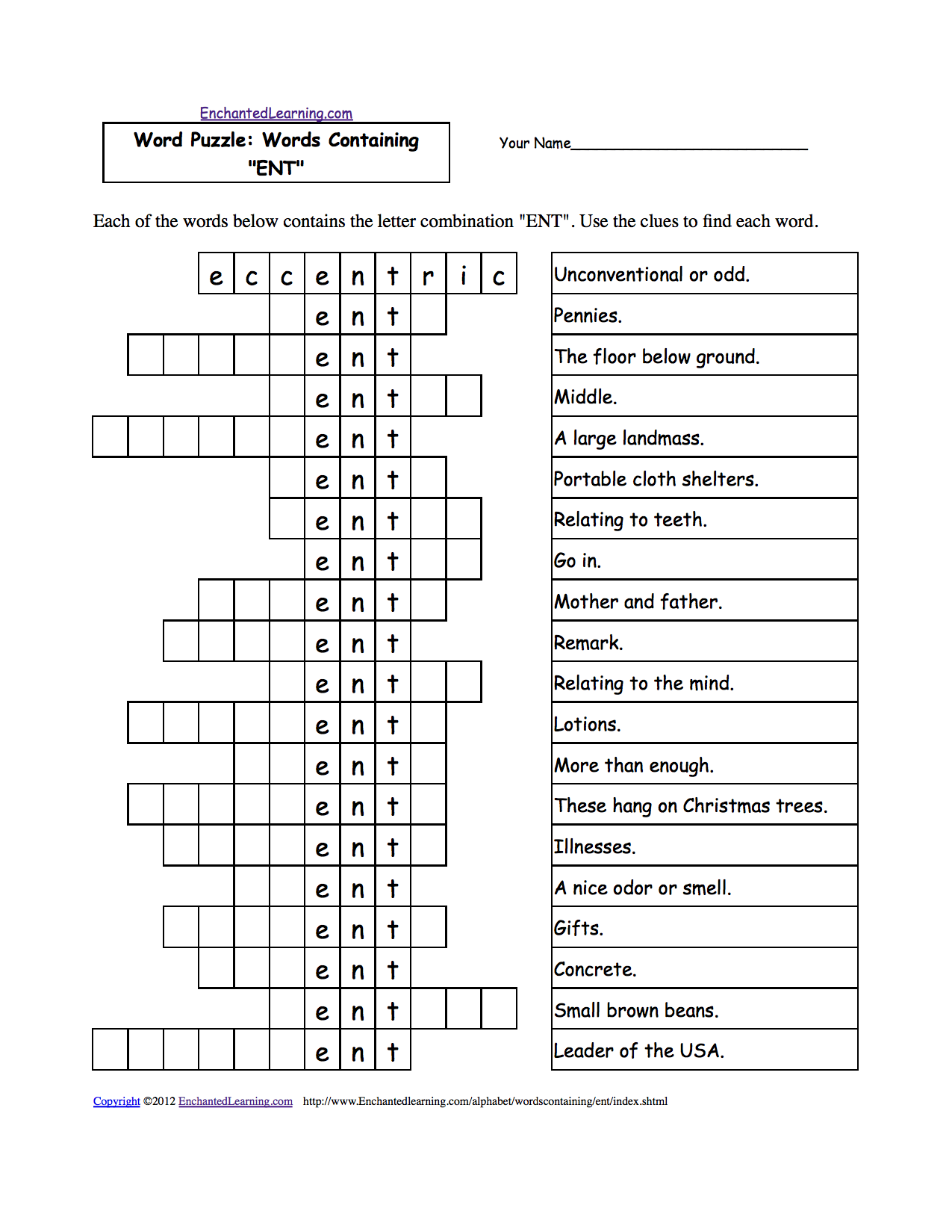 Words Containing Letters Levelings