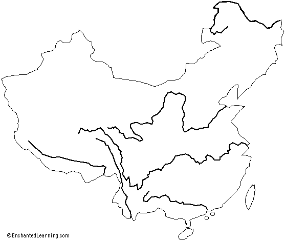 Map China Outline