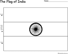 blank indian flag
