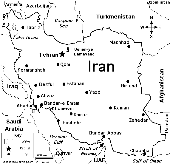 Afghanistan Map Coloring Page