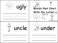 u letter words