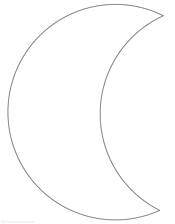 Moon Tracing/Cutting Template