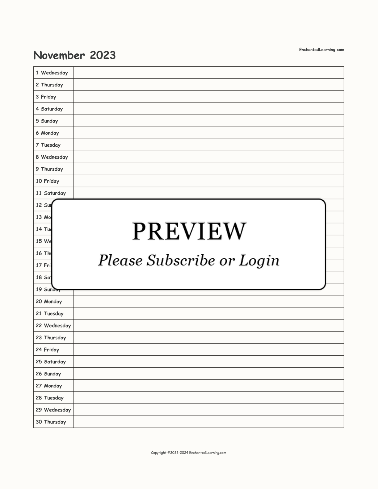 2023-2024 School-Year Scheduling Calendar interactive printout page 5