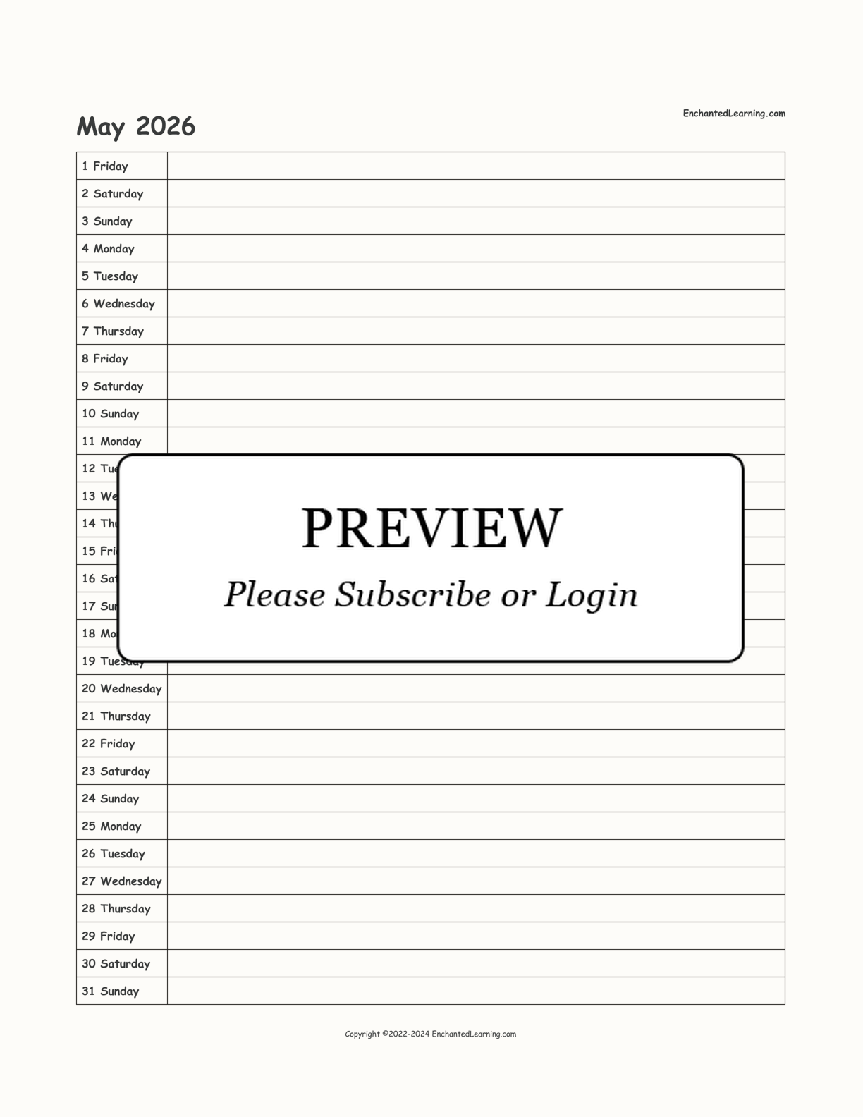 2025-2026 School-Year Scheduling Calendar interactive printout page 11