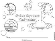 Printable Solar System Calendar 2013-2014 School Year