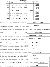 Check Register Quiz