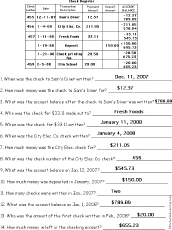 Check Register Quiz