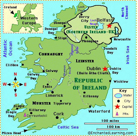  Europe Rivers on Of Ireland Map Quiz Printout Map Coloring Activity Irish Flag