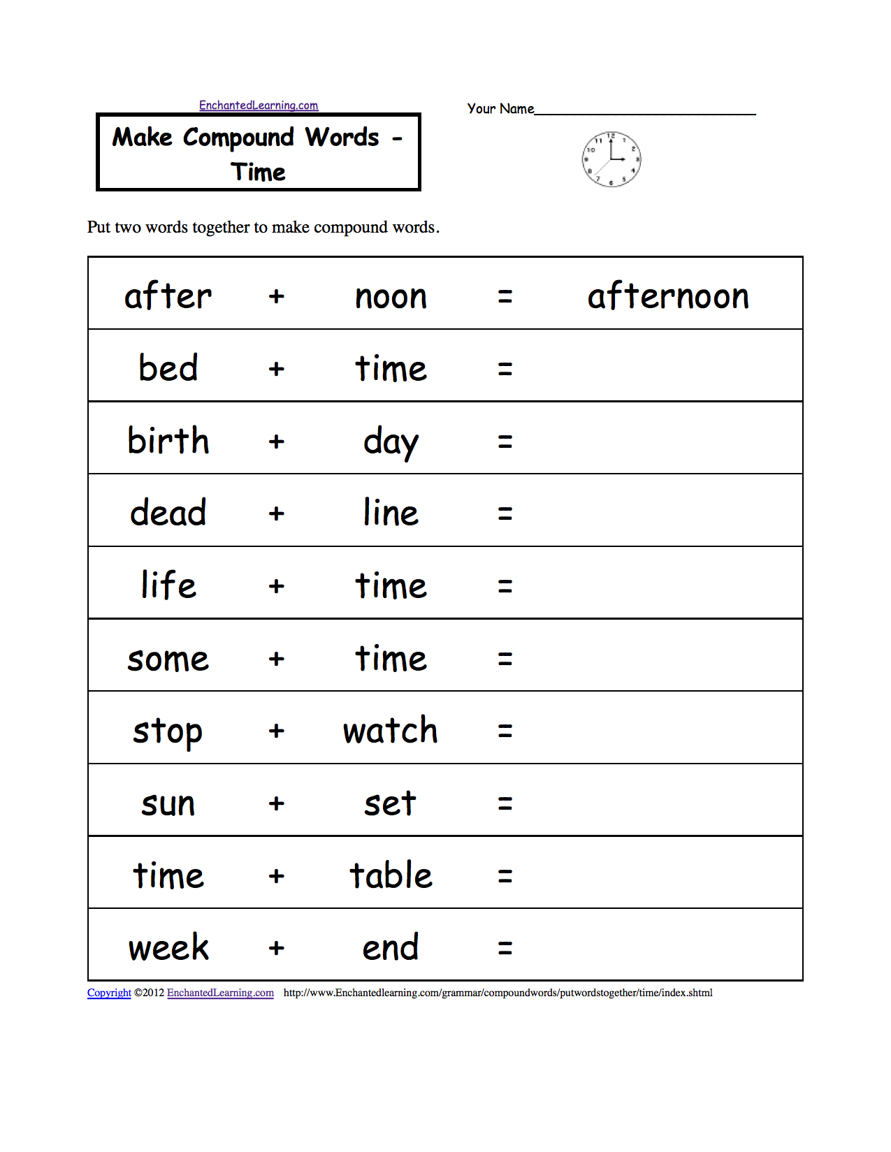 telling-time-worksheets-enchantedlearning