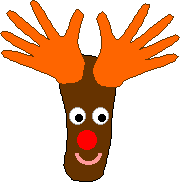 Hand and Foot Reindeer Craft