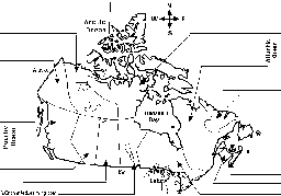 Label Canadian Provinces Map Printout