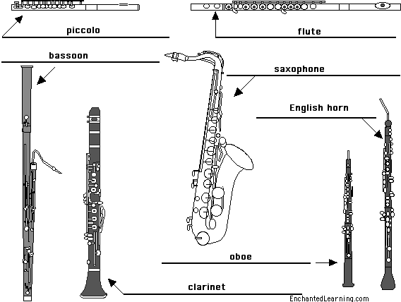 woodwinds instruments mode