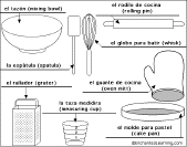 Label the Kitchen Utensils Answers