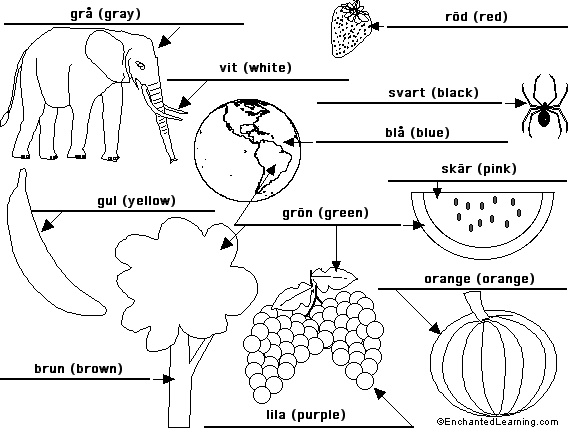 colors to label