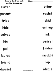 Anagrams For Kids