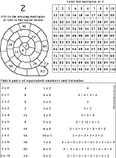 Early Multiplication Printouts - EnchantedLearning.com