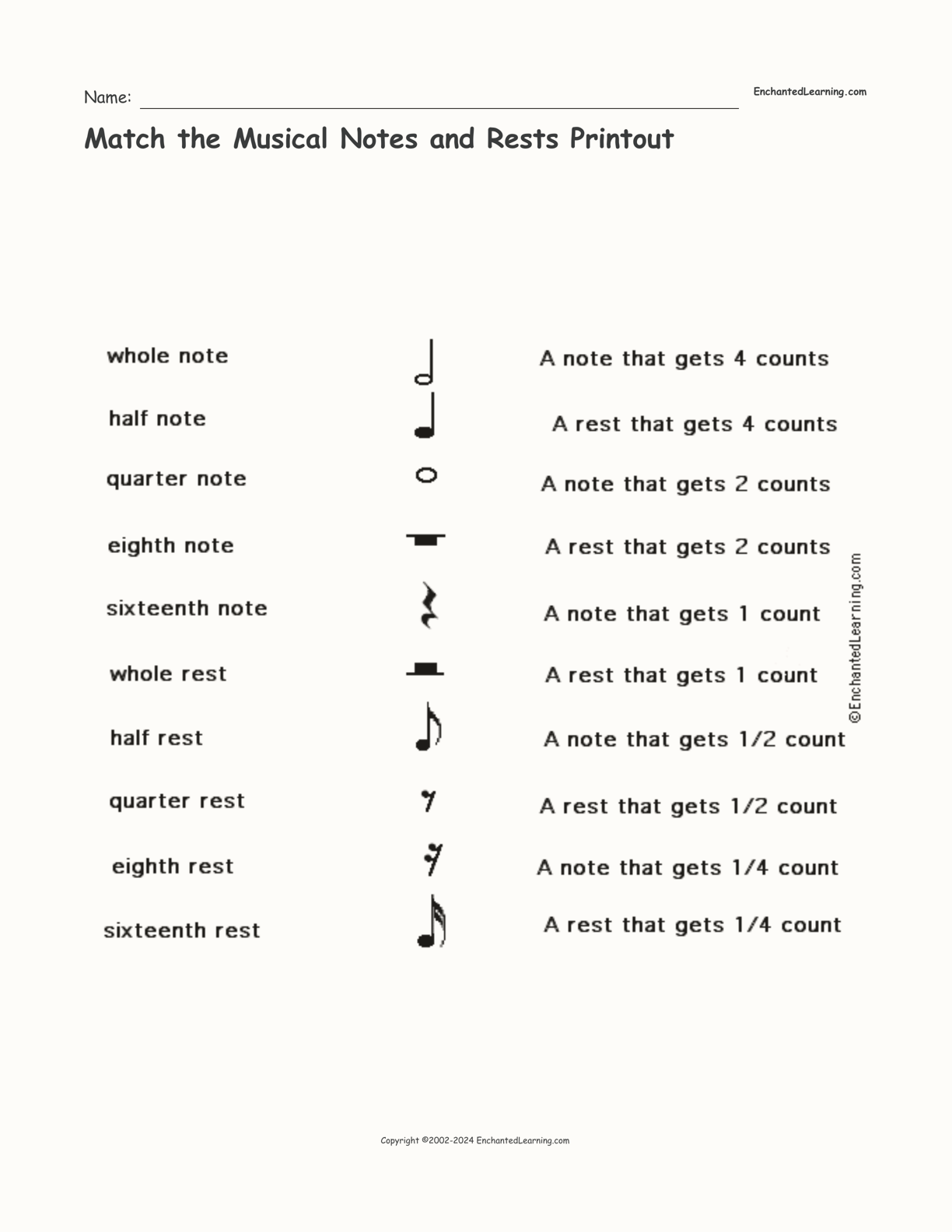 Dotted Notes Worksheet