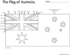 Australian Flag Colouring