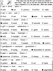 Verbal Analogies