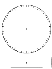 blank clock outline
