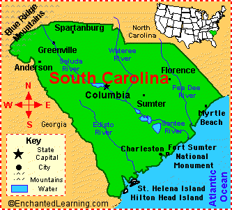 Map Of Sc
