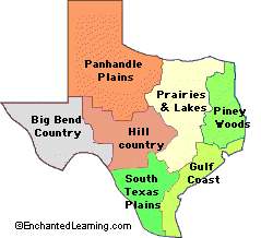 Regions In Texas