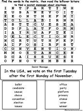 Election Wordsearch