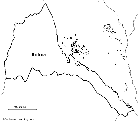 Search result: 'Outline Map: Eritrea'