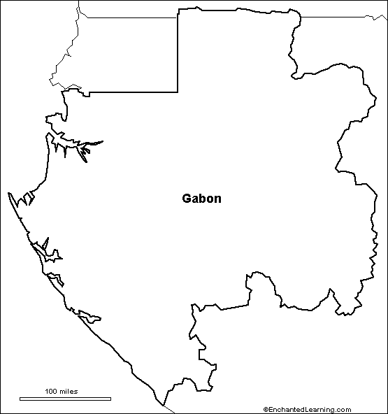 Search result: 'Outline Map: Gabon'
