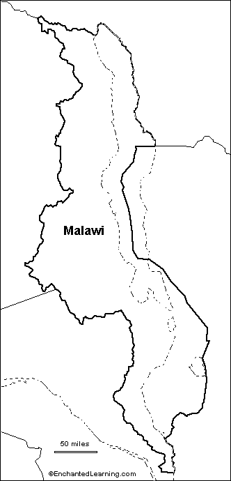 Search result: 'Outline Map: Malawi'