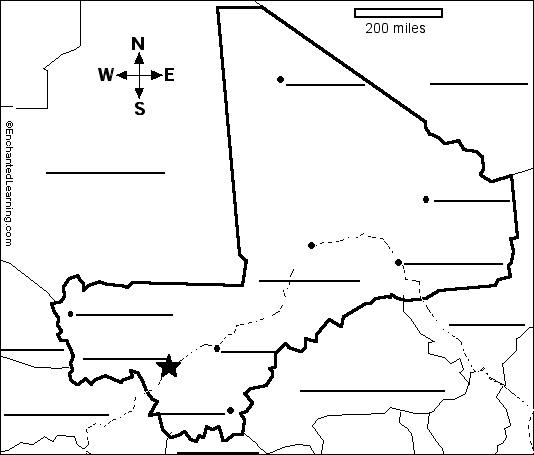 Label the Map of Mali