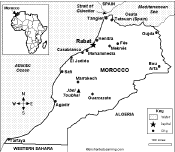 Search result: 'Morocco: Map Quiz Worksheet'