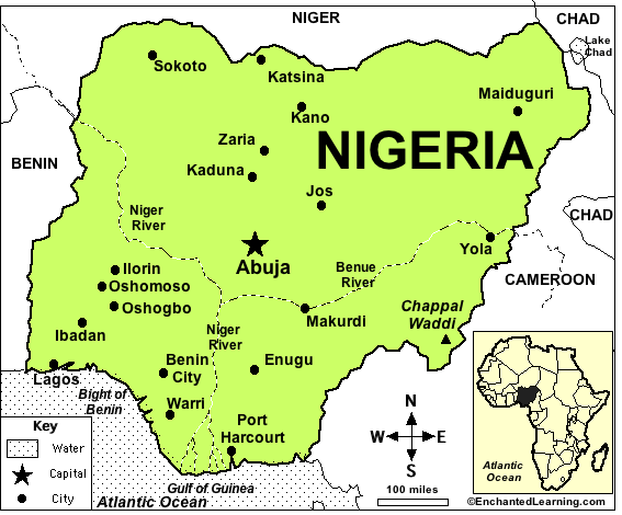 Nigeria and area