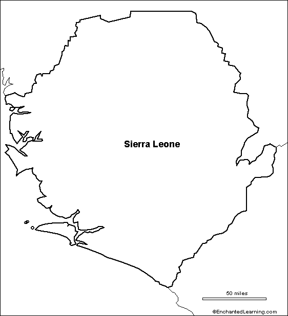 Search result: 'Outline Map: Sierra Leone'