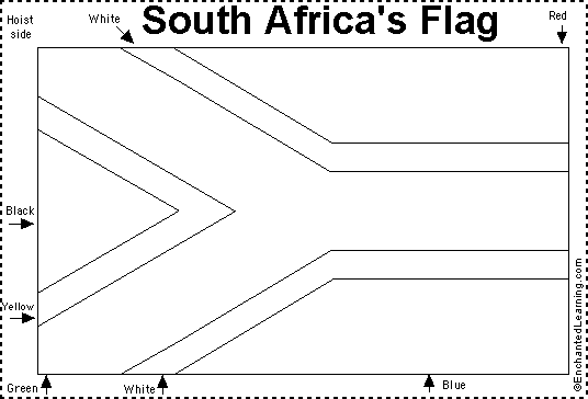 South Africa39s Flag QuizPrintout EnchantedLearningcom