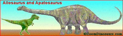 Allosaurus and Apatosaurus