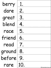 Search result: '10 Words #4 Alphabetical Order Worksheet Printout'