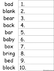 Search result: 'B Words Alphabetical Order Worksheet Printout'