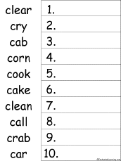 Search result: 'C Words Alphabetical Order Worksheet Printout'