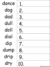 worksheet alphabet copying Alphabetical Put Worksheets the Order Words in