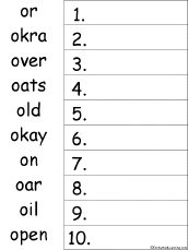 Letter O Alphabet Activities At Enchantedlearning Com