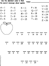 Simple Alphabet Codes To Solve Enchantedlearning Com